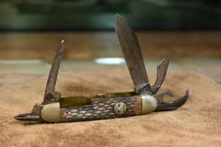 Vintage Official Boy Scout 5 Blade Imperial Knife Company