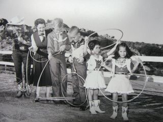 Roy Rogers Dale Evans Family Photo With Negative