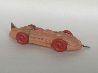Vintage Plastic Race Car Wind Up With A Rubber Band