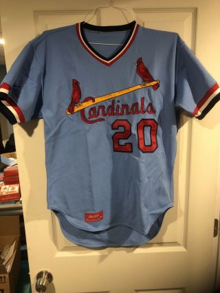 Vintage St Louis Cardinals Baseball Jersey By Rawlings Size 44 Pre - Owned