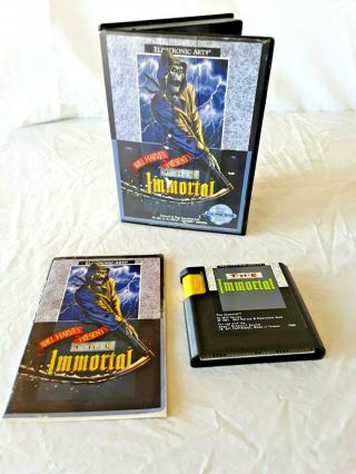 Vintage 1991 Sega Genesis The Immortal Video Game Box & Instructions