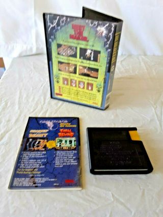 Vintage 1991 SEGA GENESIS THE IMMORTAL Video Game Box & Instructions 2