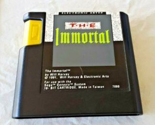 Vintage 1991 SEGA GENESIS THE IMMORTAL Video Game Box & Instructions 3