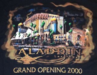 Aladdin Casino Las Vegas Grand Opening 2000 Tee T - Shirt Xl 24 " X 18 " W/tags