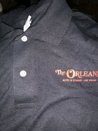 Vegas Orleans Casino Black Golf Shirt Men’s X - Large