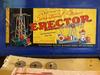 Vintage 1938 A.  C.  Gilbert Erector Set 7 1/2 Engineer’s Set