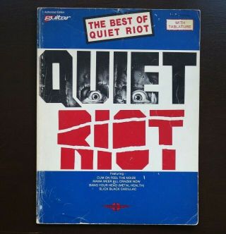 Best Of Quiet Riot Guitar Tab Tablature Book Vintage 80s Rock Glam Metal