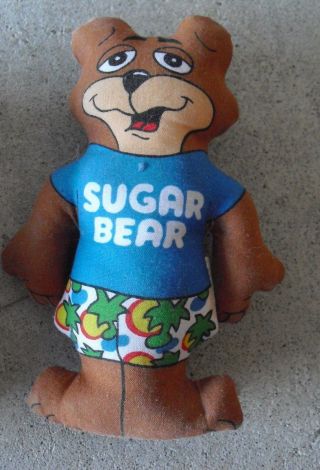 Vintage Sugar Pops Cereal Sugar Bear Plush Animal 4 1/2 " Tall Look