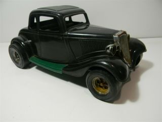 Vintage Durant Plastics 1934 Ford Victoria Hot Rod Black & Green - 4d