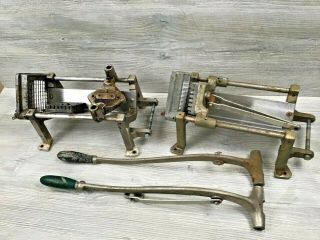 2 Vintage Commercial French Fry Vegetable Cutters - Bloomfield - Parts/repair