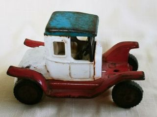 Vintage 4.  5 " Tin Toy Truck/ Car / Roadster / Made In Japan