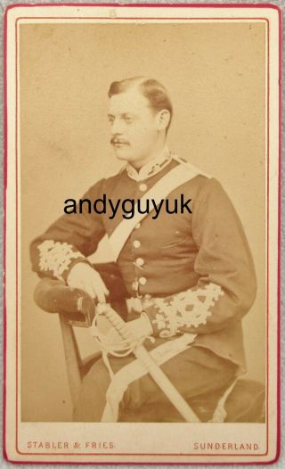 Cdv Soldier In Uniform Named Mckaye Antique Photo Military Sunderland