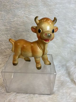 Vintage 1950s Rempel Rubber Cow Toy Squeaks