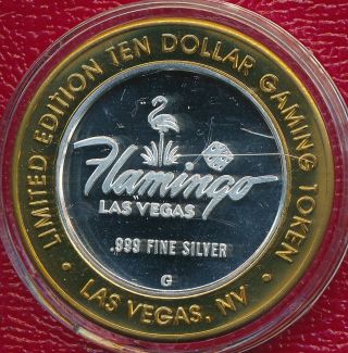 The Flamingo Hotel Casino $10 Silver Strike Las Vegas Nevada Slingo