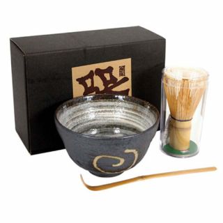 Japanese Tea Ceremony Matcha Bowl,  Scoop/ Whisk Set/naruto With Gift Box/ A - 1