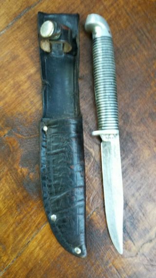 Vintage Western Black Beauty F46b Hunting Knife