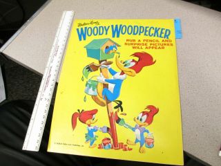 Woody Woodpecker 1962 Saalfield Coloring Book Comic Tv Cartoon Character