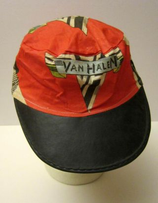 Van Halen Hat,  Vintage Cap,  Early 1980s; Eddie Van Halen,  David Lee Roth.