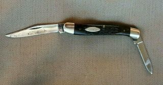 Vintage Case Xx Usa 62109x Brown Bone Baby Copperhead Knife In Cond.