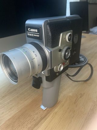 Vintage Canon 518sv Single 8 8mm Cine Movie Camera From Japan