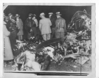 Comericial Airline Crash Of Tqt - Maddux Tri - Motor 1930 B/w Press Photo