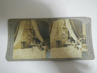Stereoview Card Their Guardian Angel 1897 Graves Photo Art Nouveau Stereograph