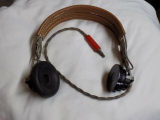 Vintage Military Navy Headset Receiver Ww2 Anb - H - 1