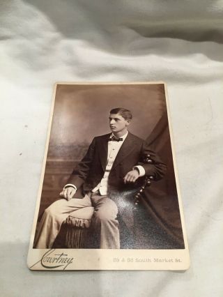 Cabinet Card Photo Victorian Dress Man Canton,  Oh 330s