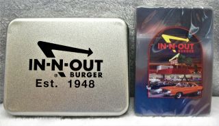 Vintage Inn - N - Out Burger Casino Playing Cards Factory In Tin Box