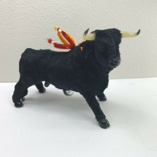 Vintage Flocked Matador Bullfighting Toy Prize 5 1/2 " Tall Pipe Cleaner Swords