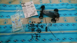 Vintage Tamiya Tamtech Gear Gb - 01 Chassis With Fox Body And For Hornet Frog Etc