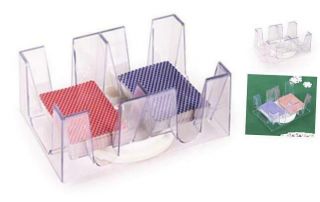 Silly Goose Games 6 Deck Revolving - Rotating Canasta Playing Card Holders For P