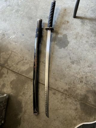 40 " Blaackjapanese Carbon Steel Blade Samurai Ninja Katana Whetstone Cutlery