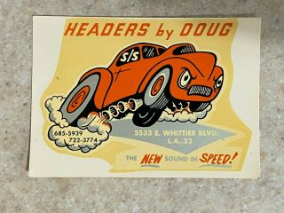 Headers By Doug Water Transfer Decal - East L.  A.  Vintage
