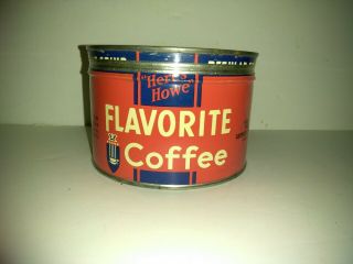 Vintage Keywind Coffee Tin Can " Here 