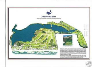 Maidstone Club - Willie Park,  Jnr - 1891 Vintage Golf Course Maps Print