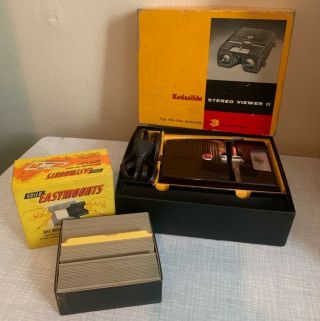 Vintage Kodak Kodaslide Ii 2 Stereo Viewer Realist W/box And Easymount
