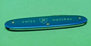 Victorinox / Elinox / Nivada 84mm Watch Opener Swiss Army Knife Blue Alox