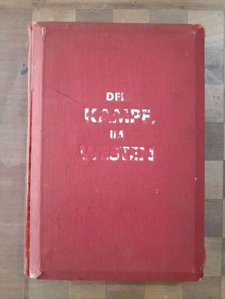 Vtg German 1940 Der Kampf Im Westen Book With Stereo Cards And Viewer,  Ww1,  Ww2