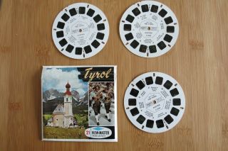 Vintage Sawyers Viewmaster Reel C655 Tyrol Austria - 3 Reels