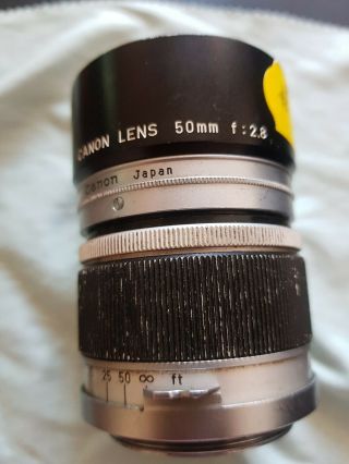 Item No.  21 Vintage Canon Camera Lens 50mm f:1.  8 Japan with extension 3