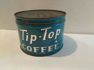 Vintage Keywind Coffee Tin Can Tip - Top