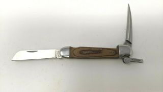 Colonial Prov Usa 2015 Rigging Folding Pocket Knife Marlinspike Wood Handle
