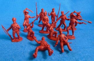 Classic Toy Soldiers/cts Alamo Mexican Attackers Set 3 (red) X12 1/32nd