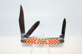 Vintage Kutmaster Utica N.  Y.  U.  S.  A.  Purina Advertising Pocket Knife