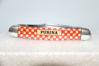 Vintage Kutmaster Utica N.  Y.  U.  S.  A.  PURINA Advertising Pocket Knife 2