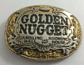 Vintage Golden Nugget Downtown Las Vegas Nv Belt Buckle