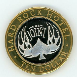 . 999 Silver Strike $10 Token; Hard Rock Casino,  Las Vegas - - The Joint