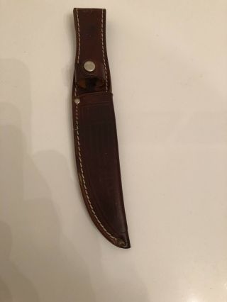 Vintage Case - XX USA Fixed Blade Knife Leather SHEATH - Sheath Only.  5 1/4 Blade 3