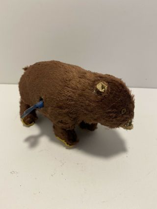 Vintage Wind - Up " Walking Bear " Toy Made In Japan - Not